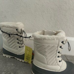 Target Kids Snow Boots - White and Gray